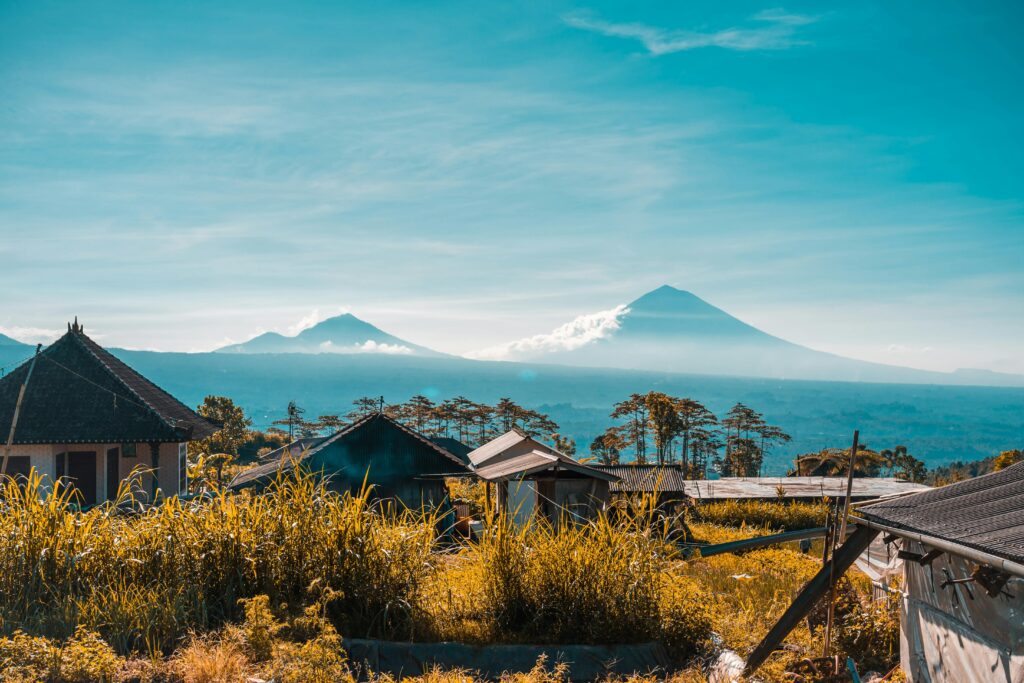 Best places to stay in Bali showing diverse landscapes from beaches to rice terraces