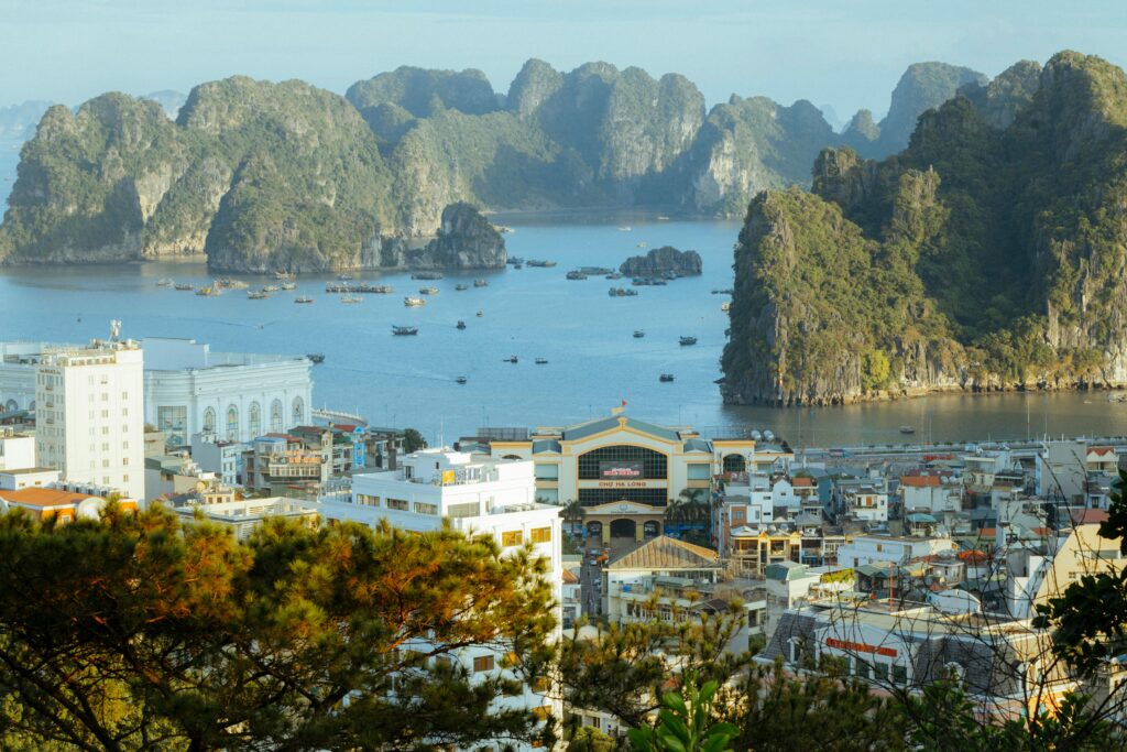 Ha Long Bay UNESCO site, one of the best places to visit in Vietnam for natural beaut