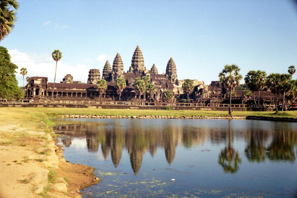 Iconic sunrise at Angkor Wat, the most famous among the best places to visit in Cambodia