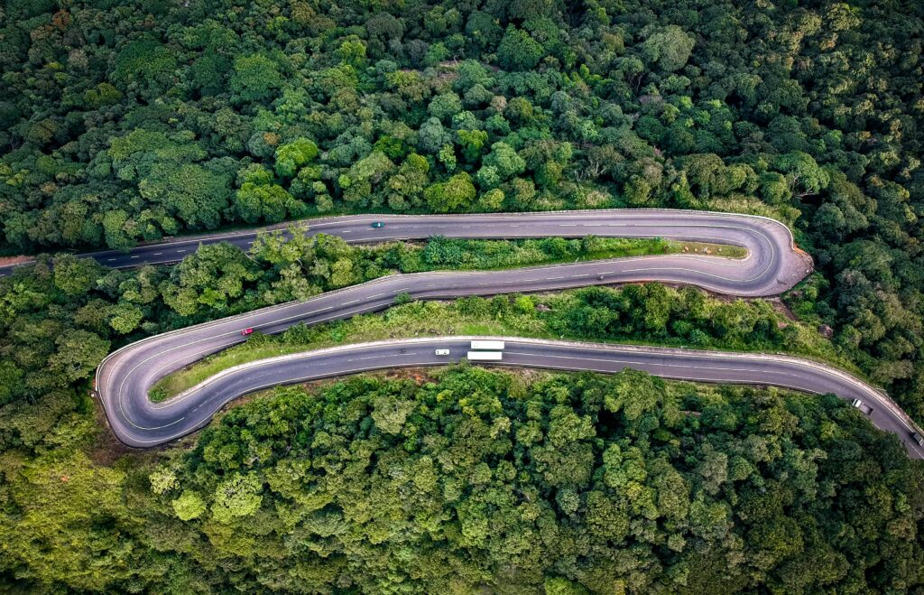 Bird-eye view in Kandy.