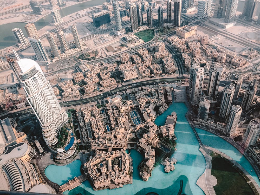 Aerial View of Dubai's Skyscrapers