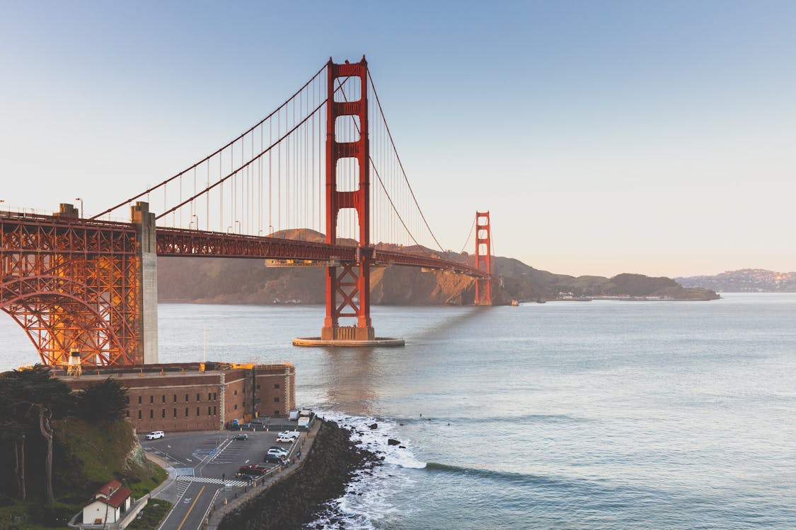 Golden Gate Bridge in San Francisco, among the best places to visit in the USA for iconic landmarks