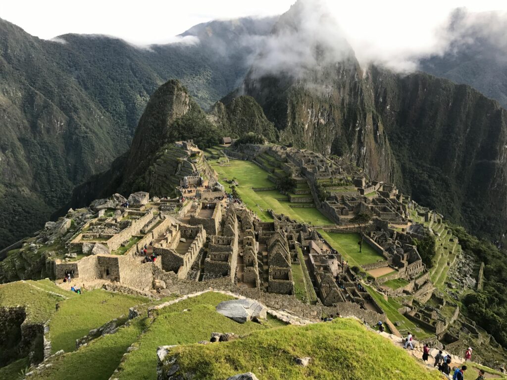 Machu Picchu ruins during first solo trip to South America