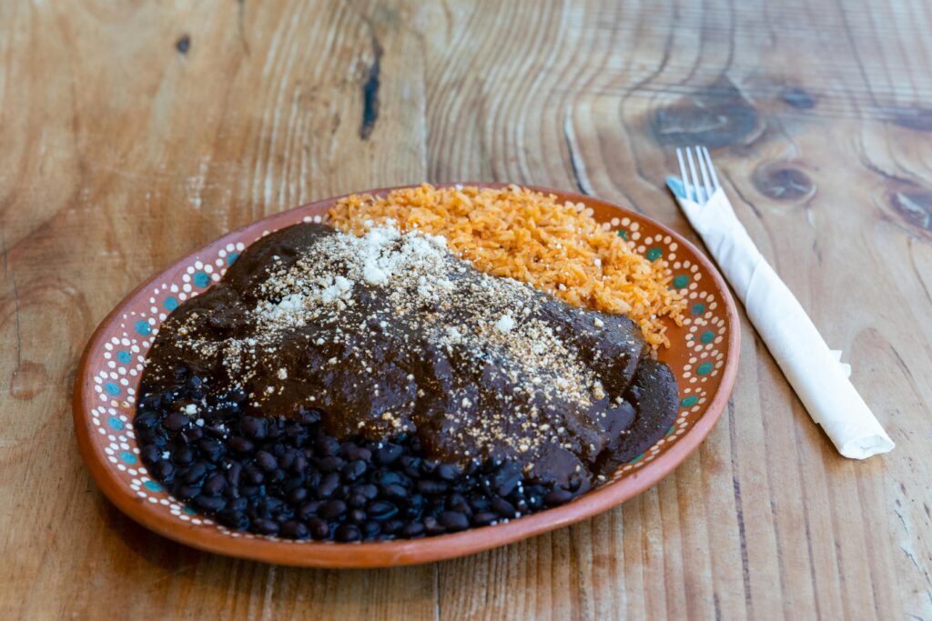 Authentic Mexican mole negro from Oaxaca - traditional Mexican dishes