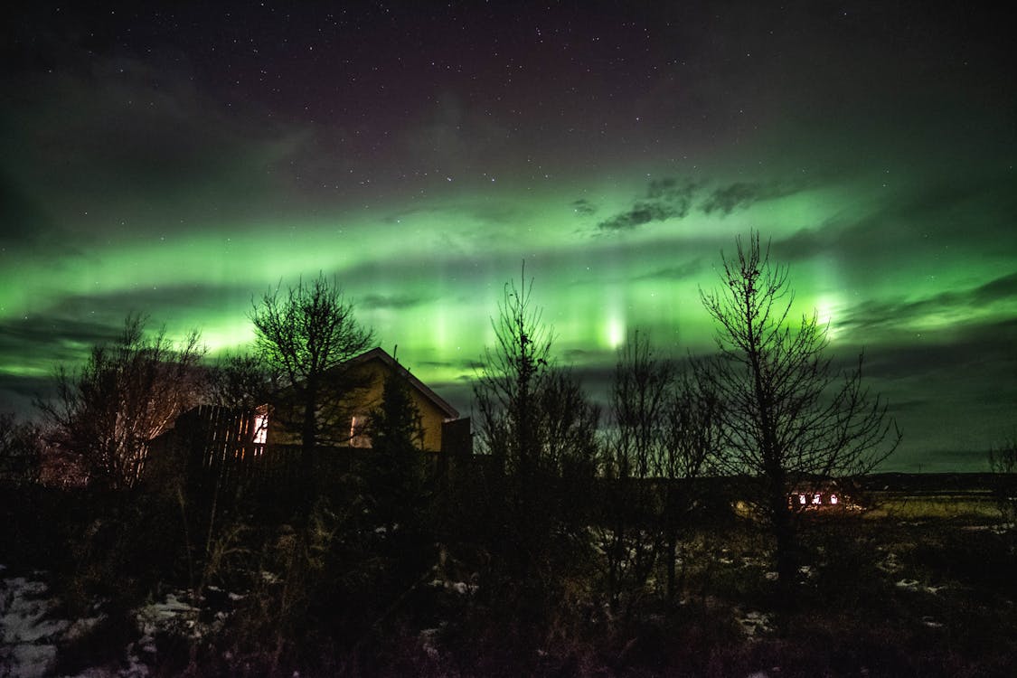 Northern Lights display in Iceland - one of the best destinations to visit in November for aurora viewing