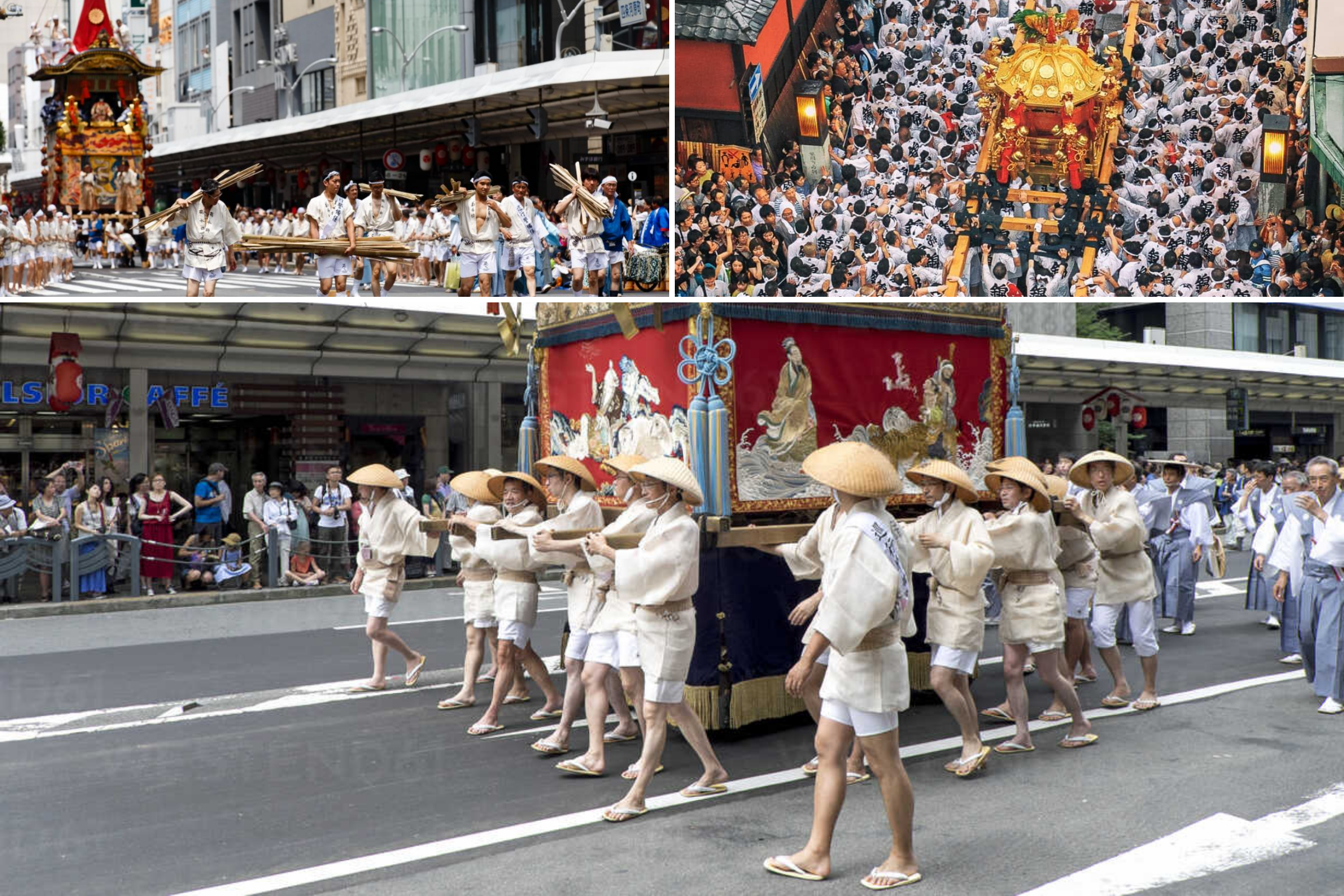 Traditional yamaboko float at Gion Matsuri - summer festivals in Japan
