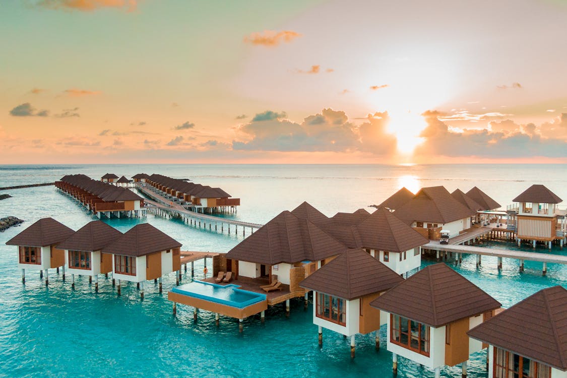 Overwater bungalows in the Maldives - a luxury December destination