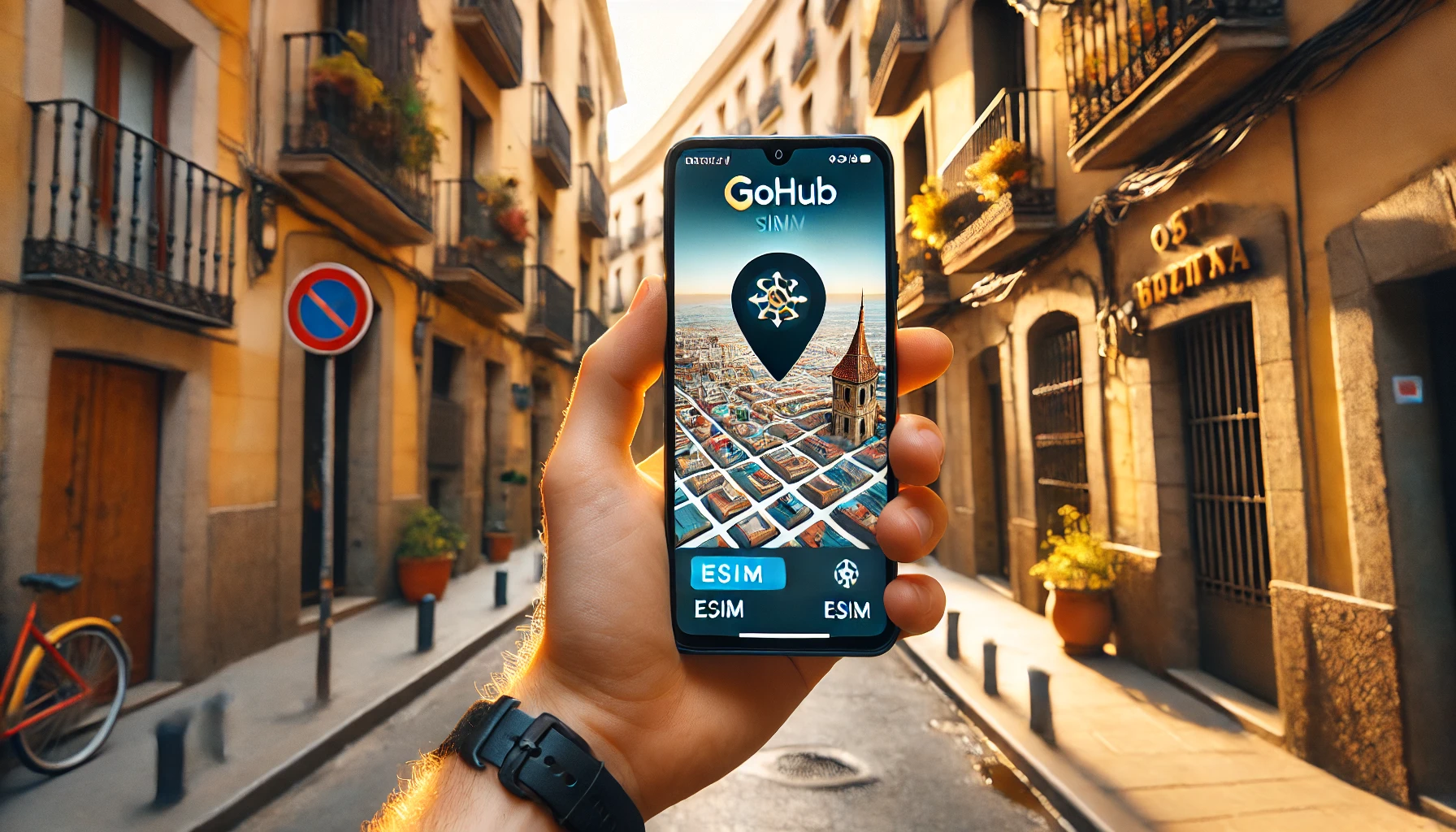 Barcelona travel tips - Using Gohub eSIM for navigation to hidden neighborhoods