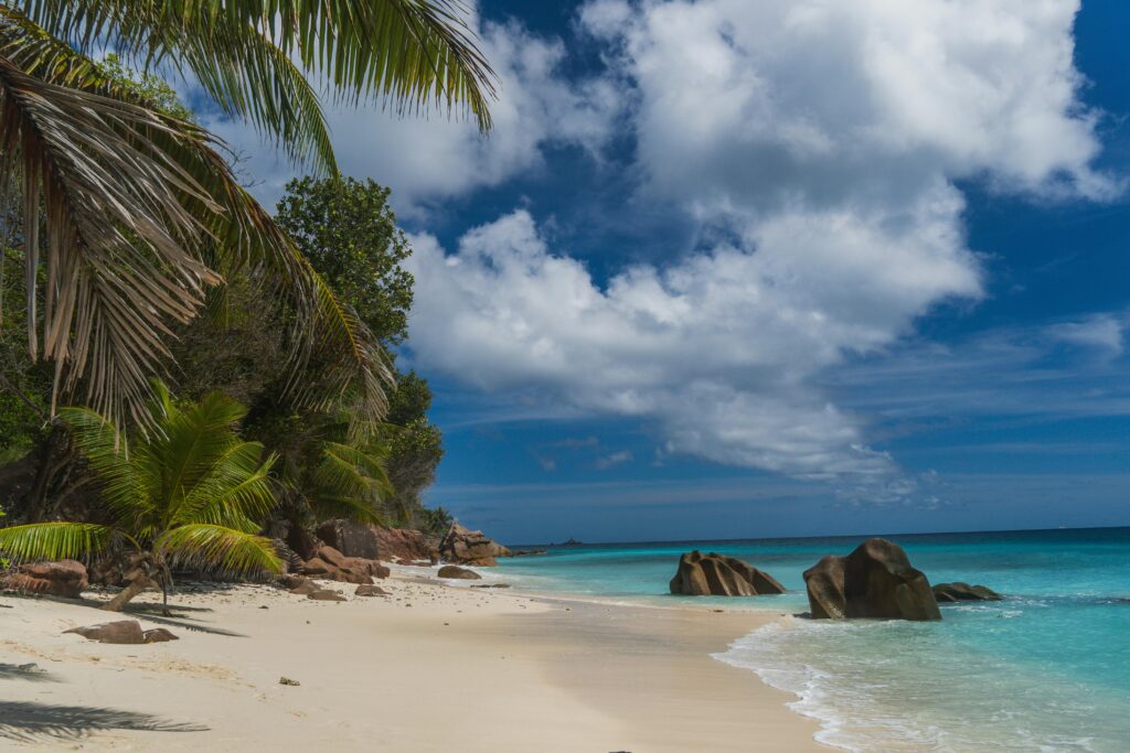 Best destinations to visit in July - Seychelles beaches with turquoise waters
