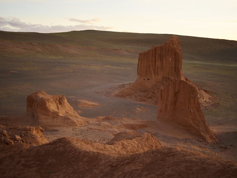 Flaming Cliffs in Gobi Desert - highlight of any Mongolia travel guide