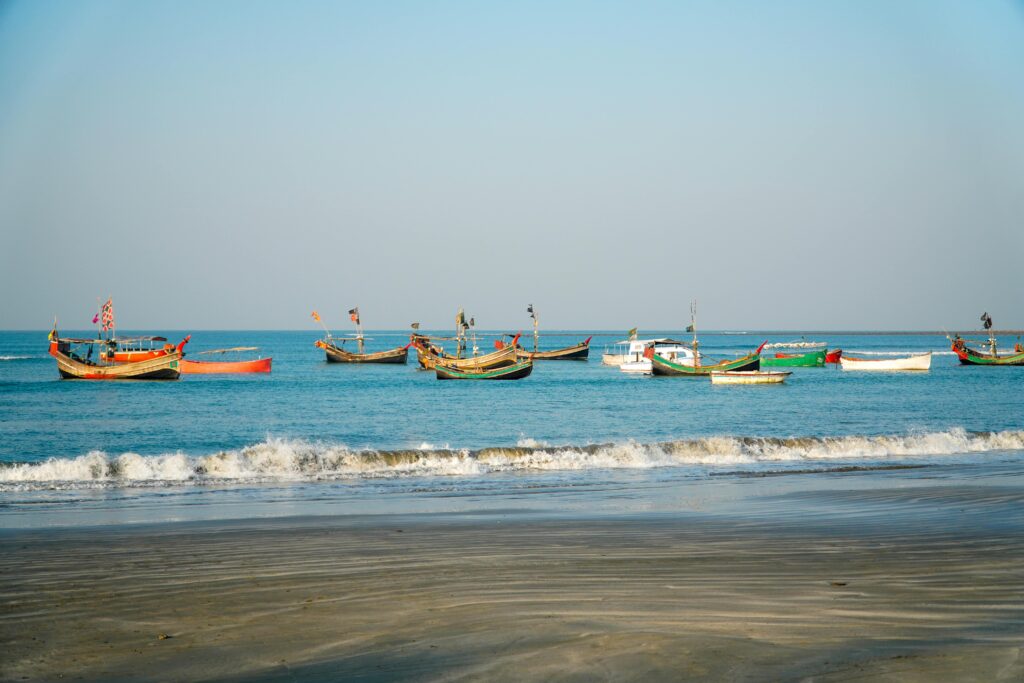 Saint Martin's Island beaches, one of the best places to visit in Bangladesh for island getaways