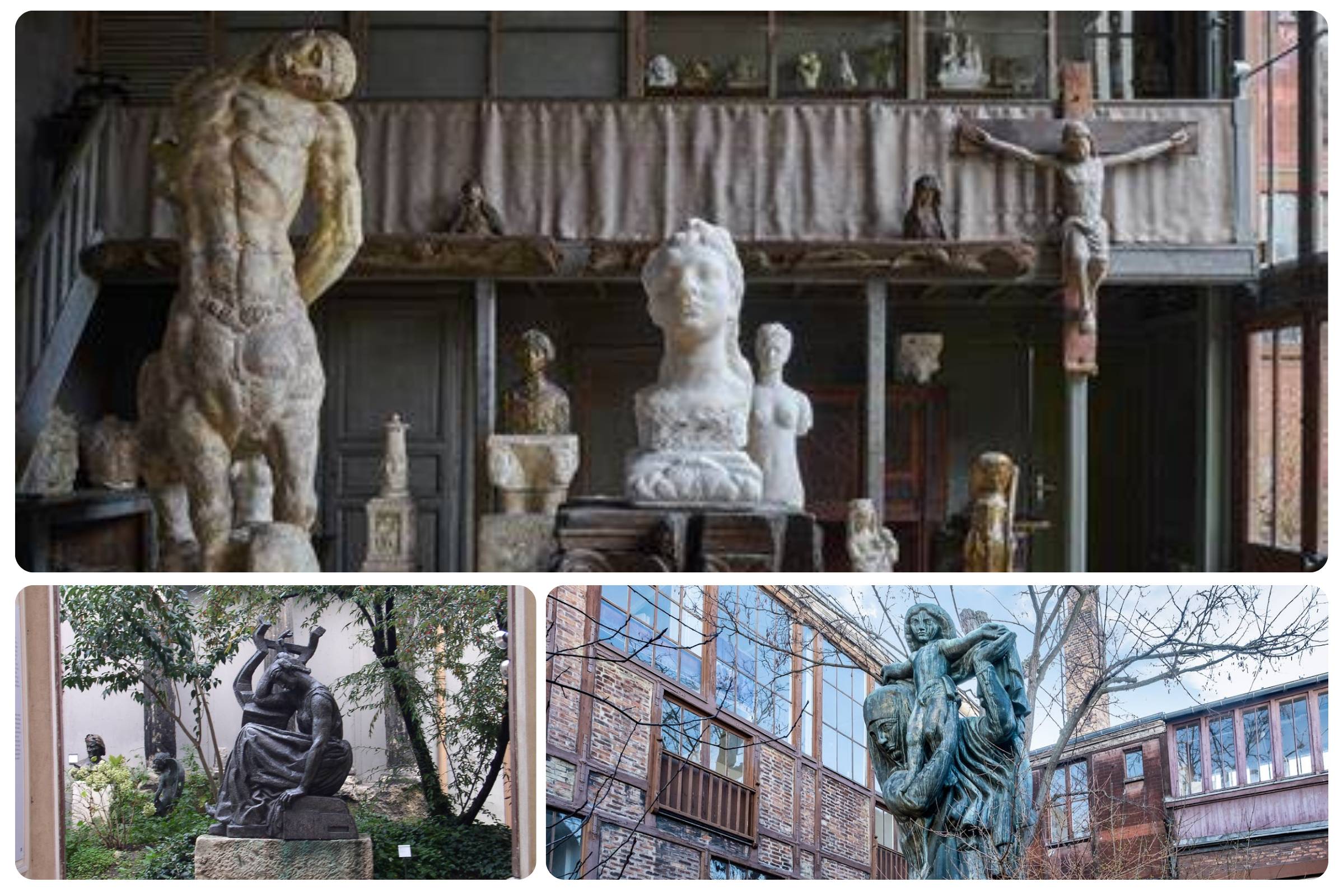 Outdoor sculpture garden at Musée Bourdelle
