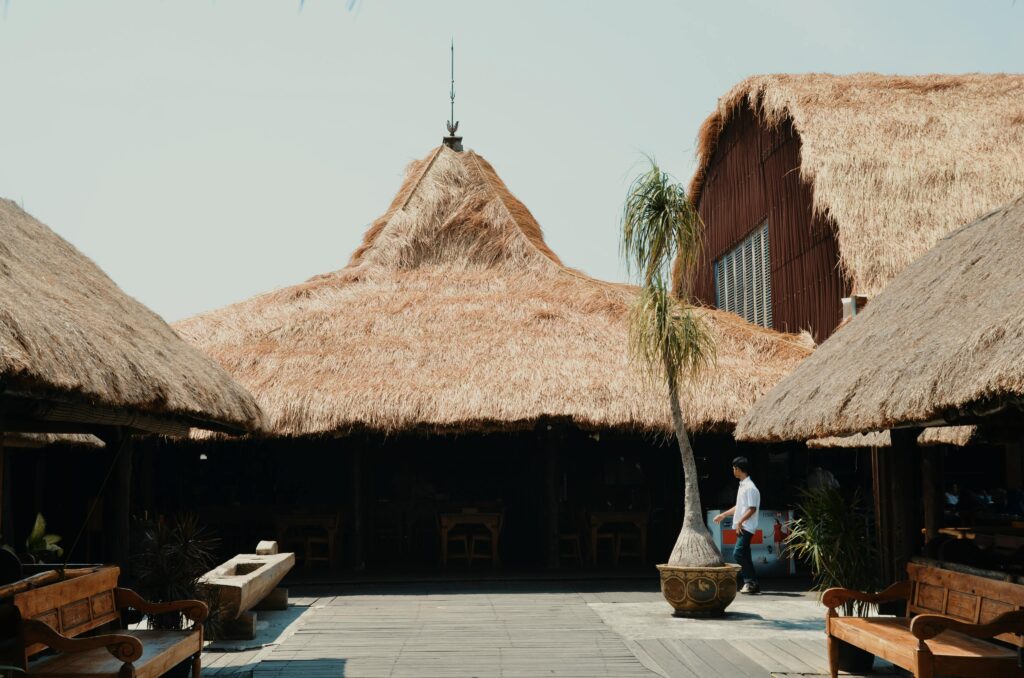 Luxury resort accommodation in Seminyak, Bali, featuring private villas, tropical gardens