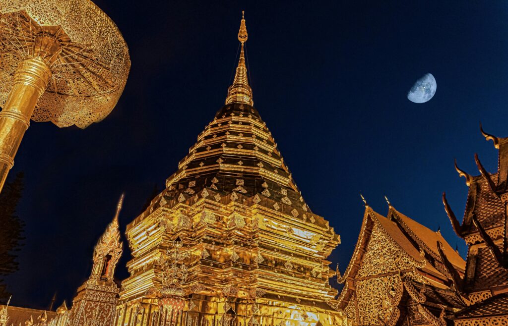 Serene temple in Chiang Mai - best places to visit in Thailand