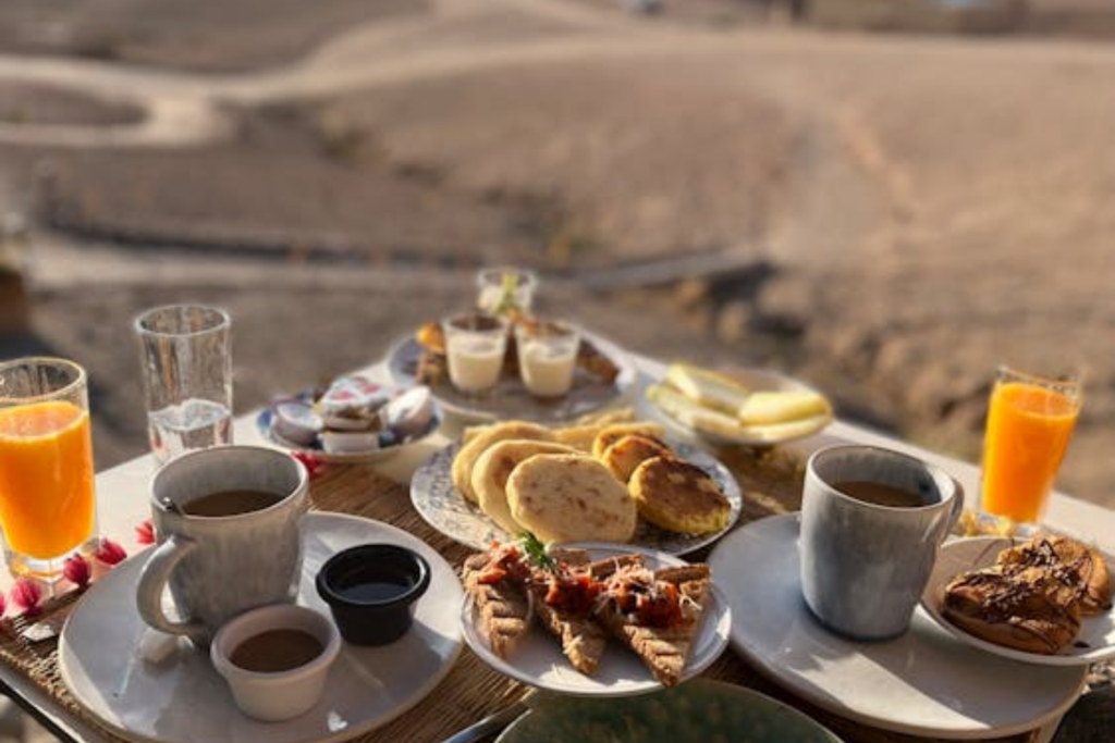 Evening dining experience with the best local foods to try in Morocco