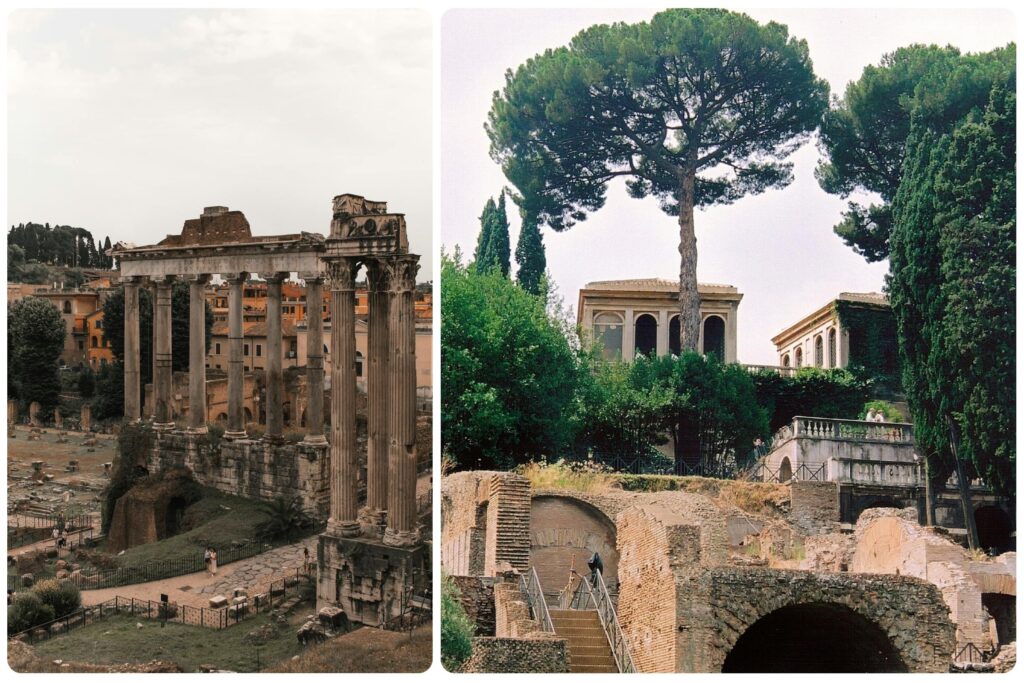 The Roman Forum and Palatine Hill- historic spot in Italy