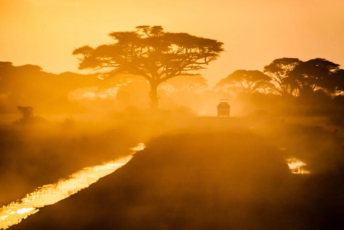 Sunset concluding a perfect 4-5 day itinerary for a safari adventure in Kenya