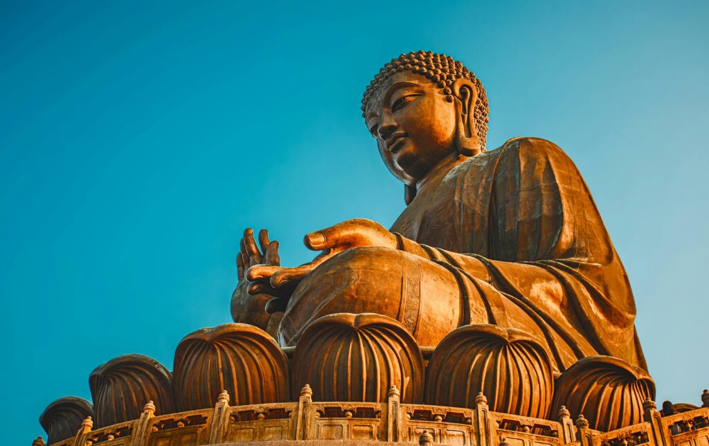 The majestic Big Buddha on Lantau Island, among the best places to visit in Hong Kong for spiritual experiences