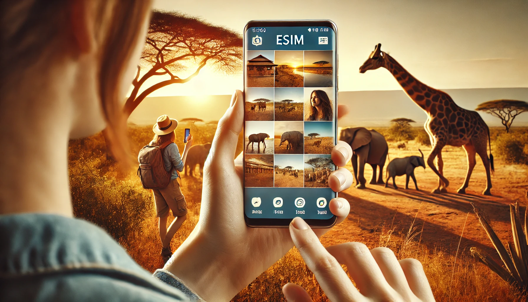 Staying connected during a Kenya safari with eSIM technology