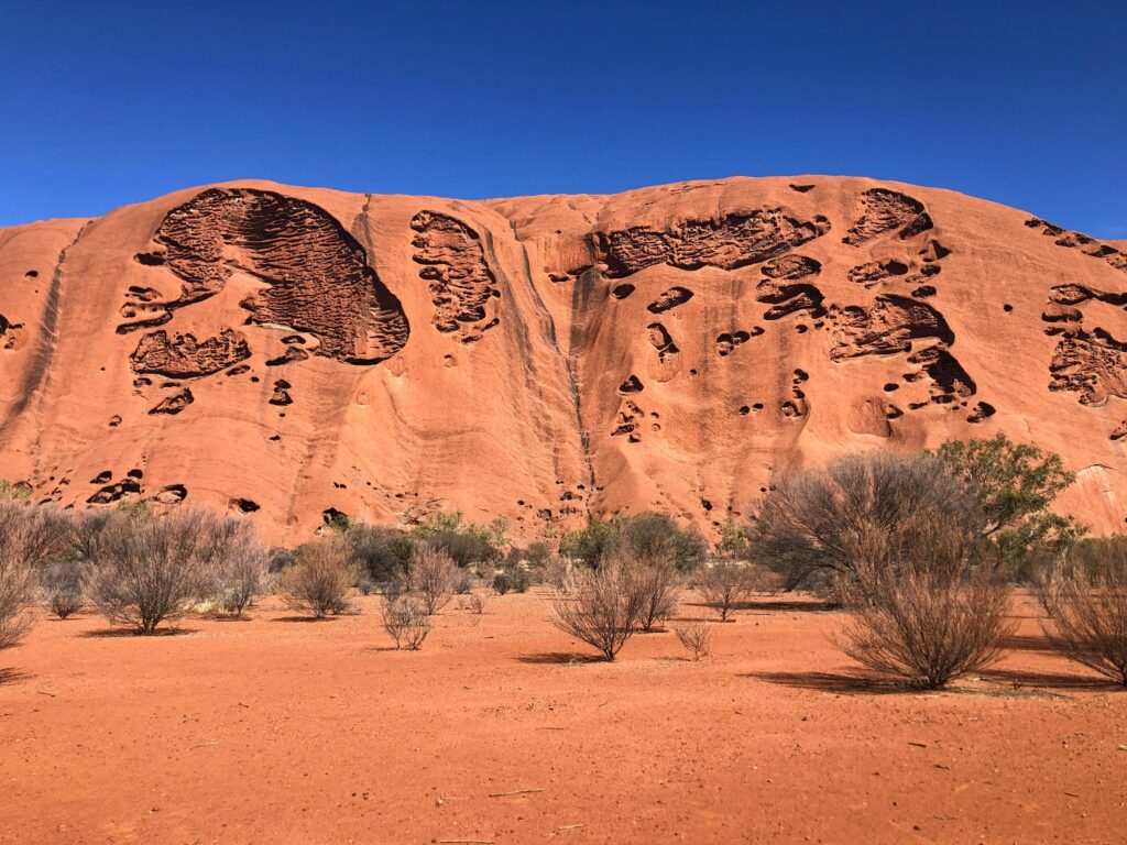 Uluru during winter, the best time to visit Australia's Red Centre for comfortable temperature.