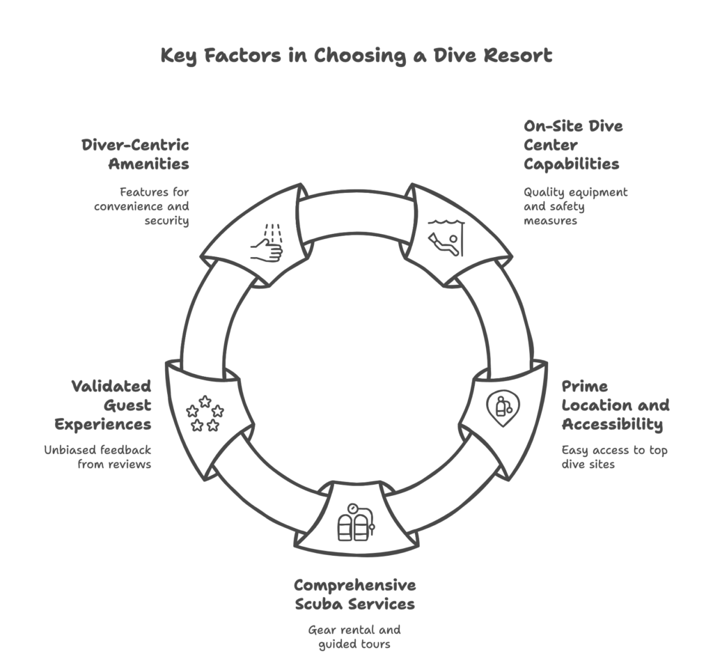 Choosing a Dive Resort with must - have steps