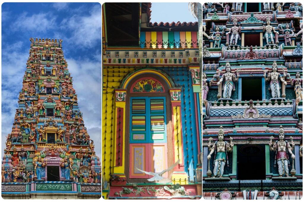 Vibrant street in Little India, among the best places to visit in Singapore for cultural diversity
