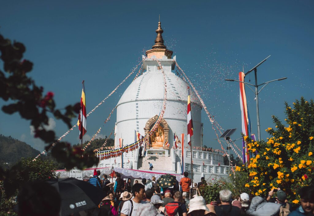 how to reach world peace pagoda nepal