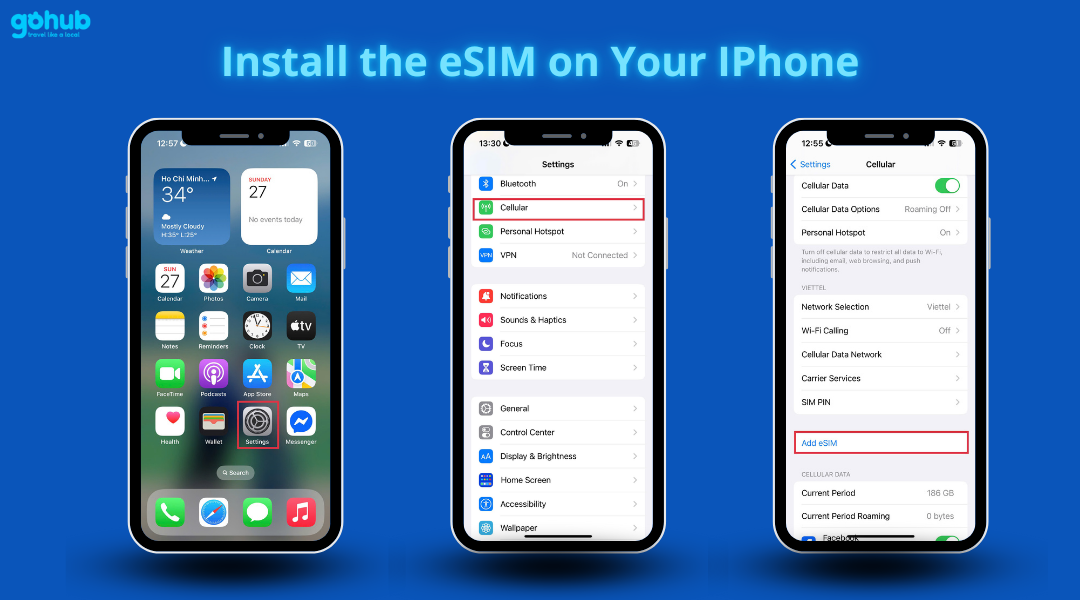 Install the eSIM on Your iPhone