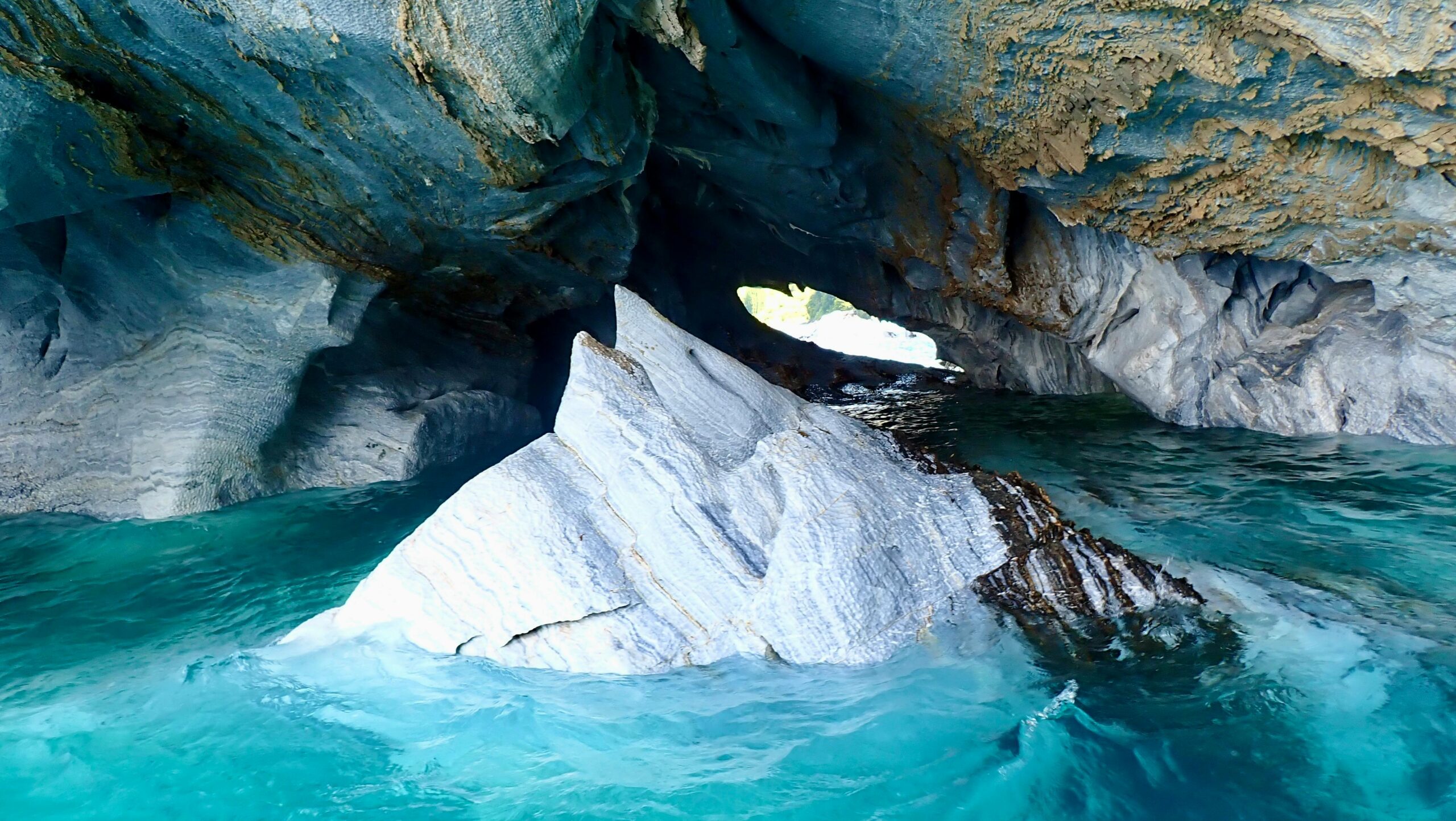 Marble Caves on General Carrera Lake