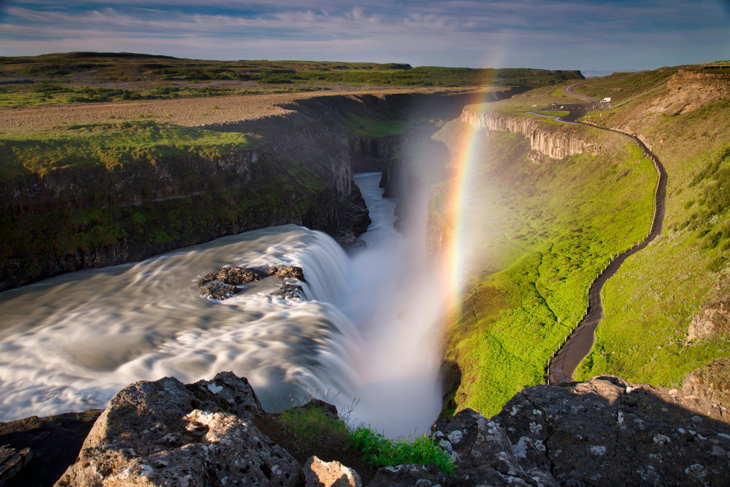 Gullfoss waterfall on the Golden Circle in Iceland