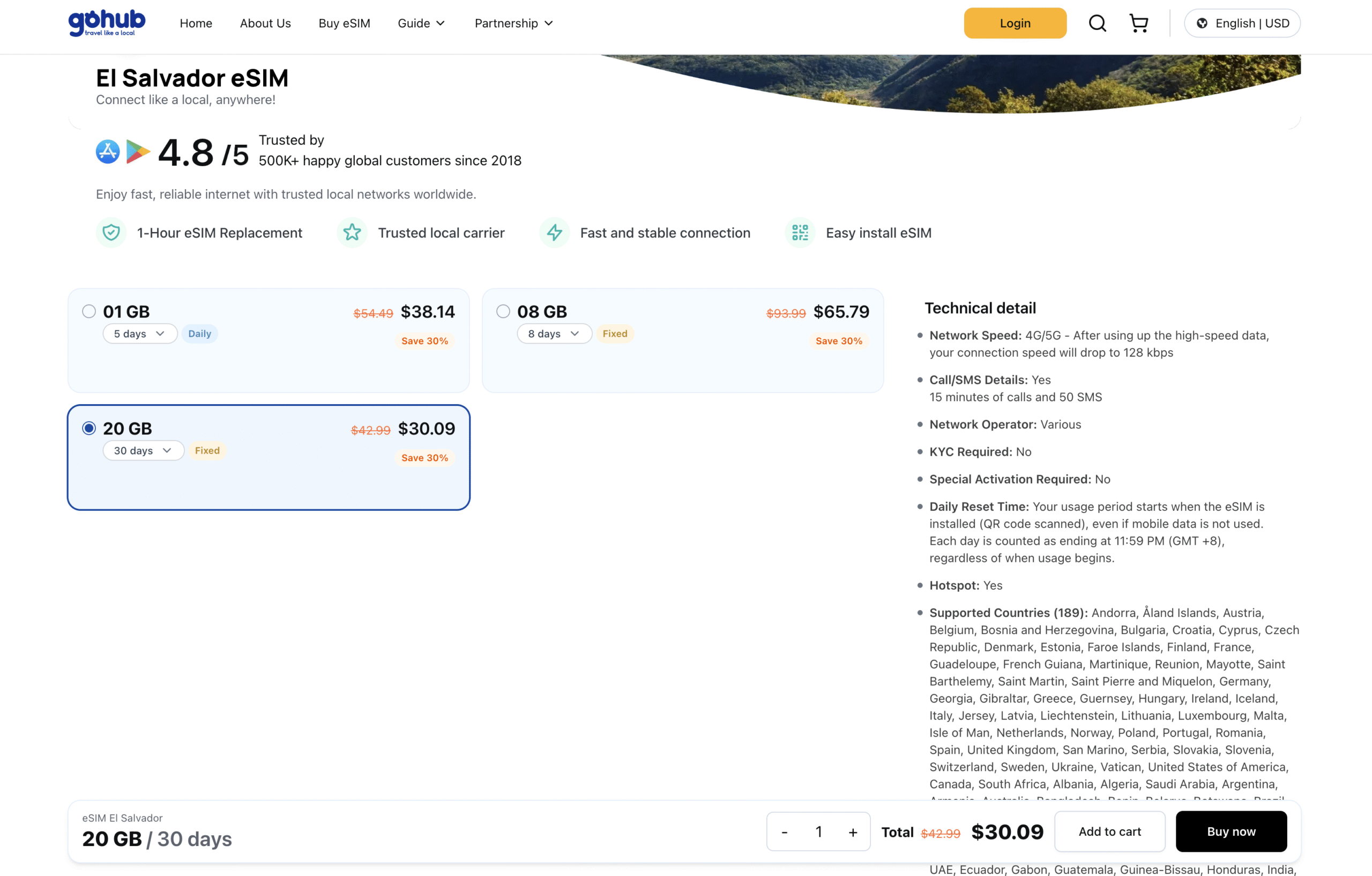 Best Value eSIM for El Salvador