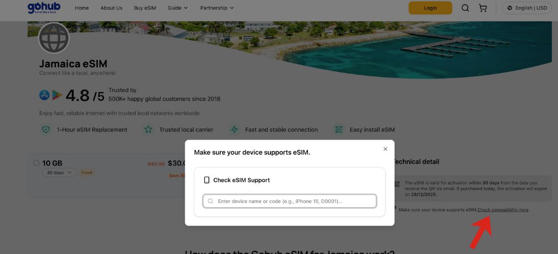 Device Compatibility Checklist for eSIM