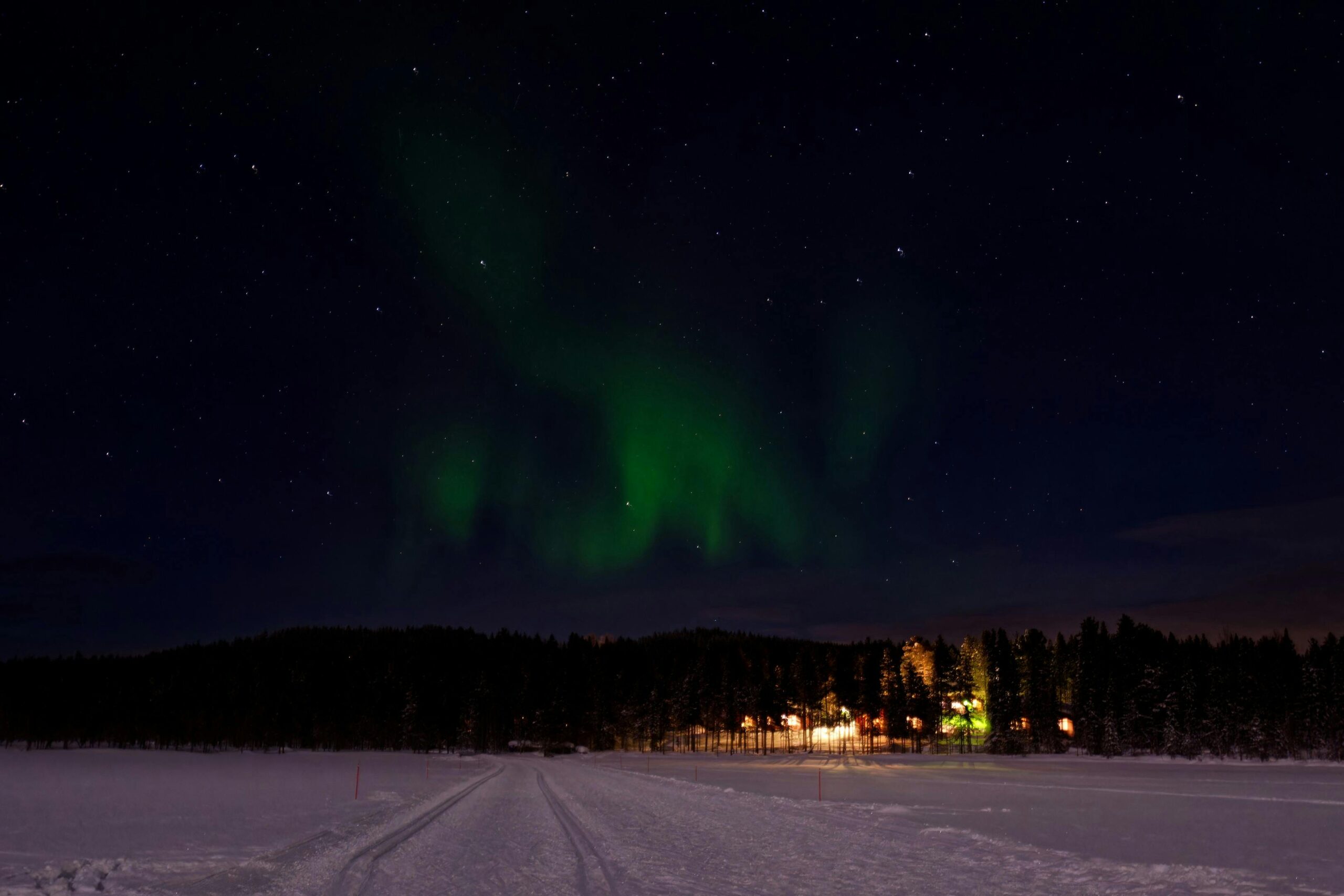 Lapland Christmas aurora viewing spot
